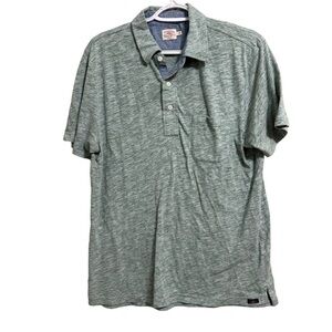 Faherty Sz Md Heathered Polo Shirt